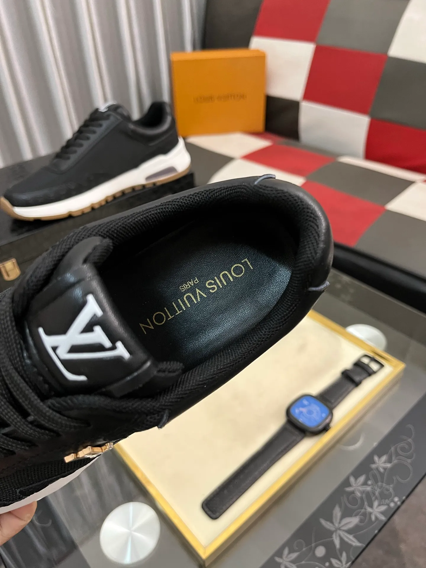 Men's shoes 💰458⌚️⌚️[Louis Vuitton LV] Dad shoes are popular casual sports shoes with outsole, breathable and comfortable, easy to walk, trendy men's versatile fly woven epoxy with ➕leather lining➕Gucci's popular original outsole, sports and running style, super comfortable. Size 38-442️⃣Colors available
